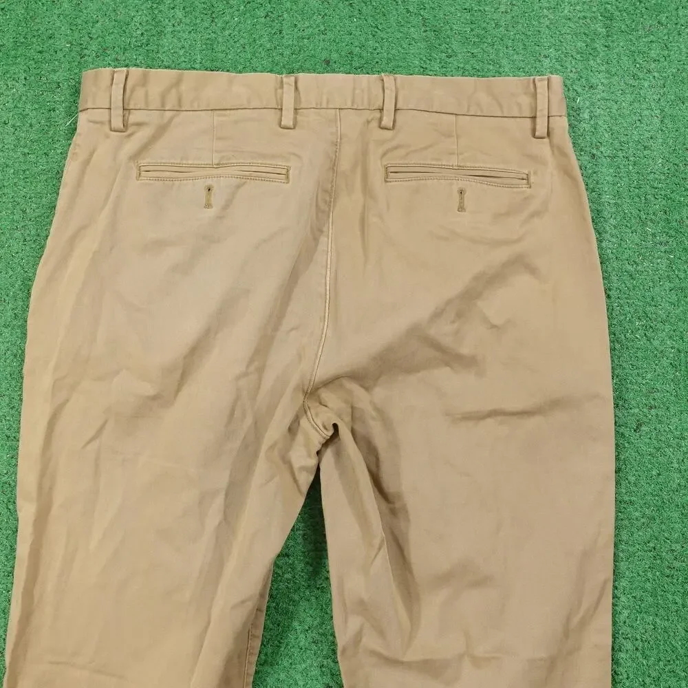 Banana Republic Pants Mens 33x30‎ Khaki Vintage Straight Fit Chino Stretch